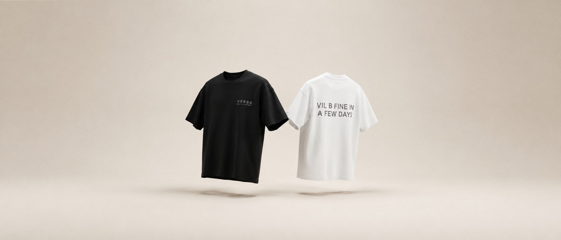 VERBS — the first two T-shirts